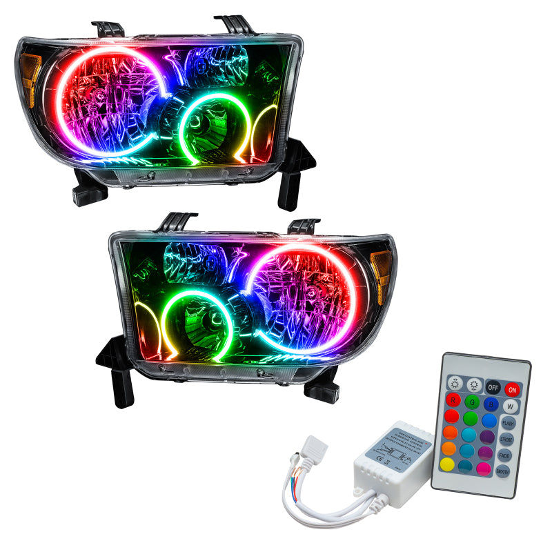 ORACLE Lighting Oracle 07-11 Toyota Tundra Pre-Assembled Headlights- Blk Housing - w/ Simple Controller