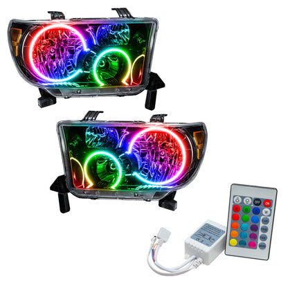 ORACLE Lighting Oracle 07-11 Toyota Tundra Pre-Assembled Headlights- Blk Housing - w/ Simple Controller