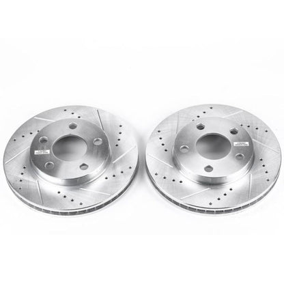 PowerStop Power Stop 04-05 Chevrolet Classic Front Evolution Drilled & Slotted Rotors - Pair