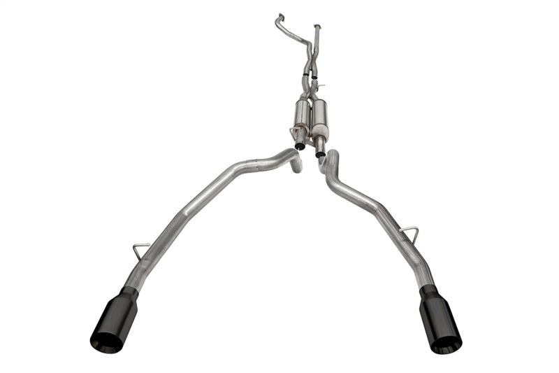 CORSA Performance Corsa 2021-2024 Dodge Ram TRX Crew Cab Xtreme Catback Exhaust Dual Rear Black Tip