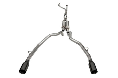 CORSA Performance Corsa 2021-2024 Dodge Ram TRX Crew Cab Xtreme Catback Exhaust Dual Rear Black Tip