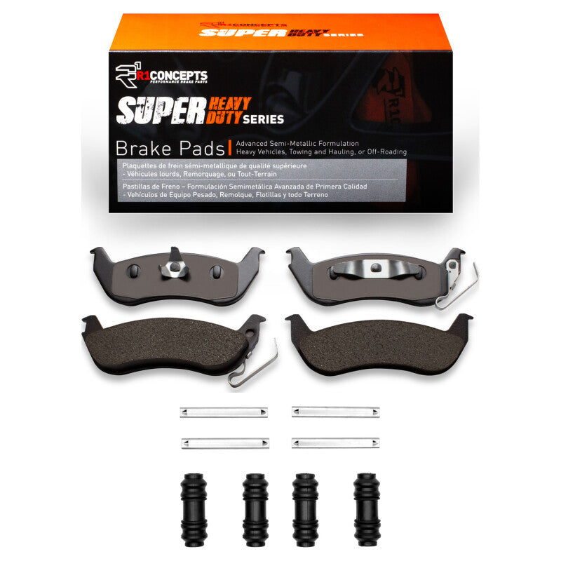 R1 Concepts R1 03-11 Ford Ranger (USA/Canada) Rear Super Duty Pads & Hardware Kit