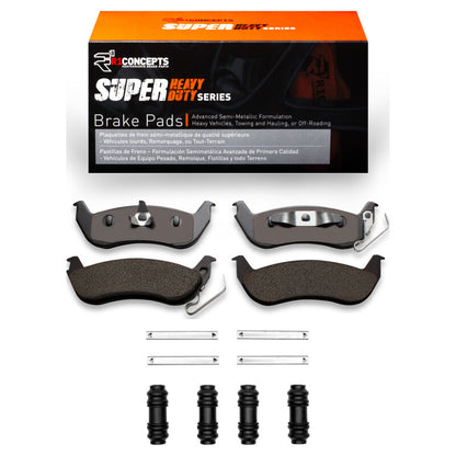 R1 Concepts R1 03-11 Ford Ranger (USA/Canada) Rear Super Duty Pads & Hardware Kit