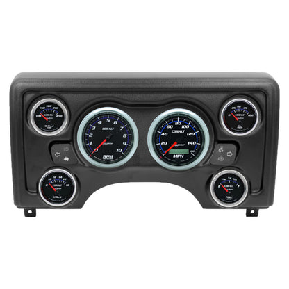 Autometer Cobalt Direct Fit Dash Kit 97-06 Jeep TJ (2 x 3-3/8in. / 4 x 2-1/16in.)