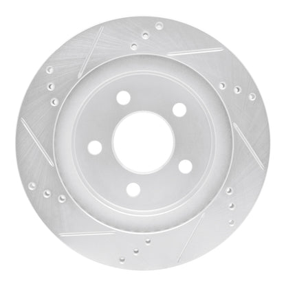 R1 Concepts R1 93-97 Chevrolet Camaro Rear Right Drilled & Slotted Silver Brake Rotor