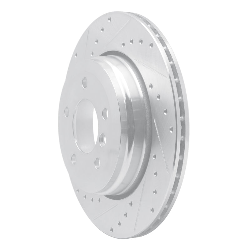 R1 Concepts R1 04-10 BMW 525i (Mexico) Rear Left Drilled & Slotted Silver Brake Rotor