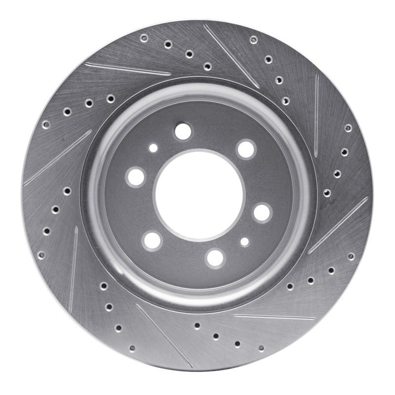 DFC 07-21 Ford F-150 4WD Front Left Drilled & Slotted Silver Brake Rotor
