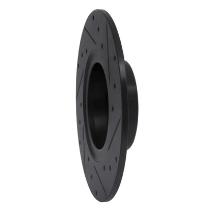 R1 Concepts R1 62-80 MG MGB Front Left Drilled & Slotted Black Brake Rotor