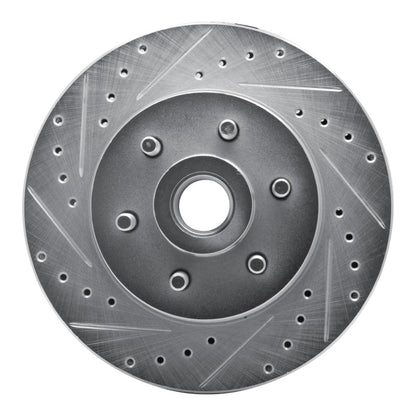 R1 Concepts R1 91-96 Dodge DAKOTA RWD Front Left Drilled & Slotted Silver Brake Rotor