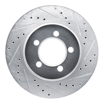 R1 Concepts R1 1965-1972 Dodge Dart Front Right Drilled & Slotted Silver Brake Rotor
