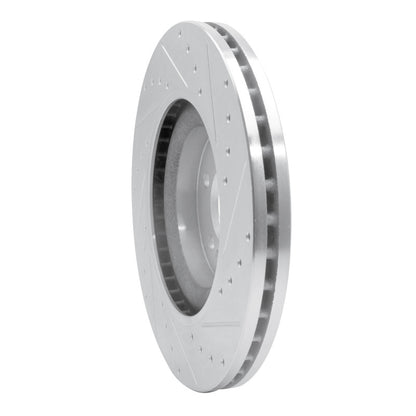 R1 Concepts R1 06-12 Mercedes-Benz ML550 Front Left Drilled & Slotted Silver Brake Rotor