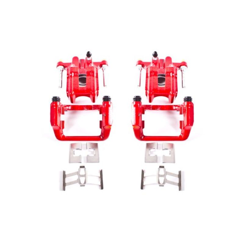 PowerStop Power Stop 01-03 Acura CL Rear Red Calipers w/Brackets - Pair