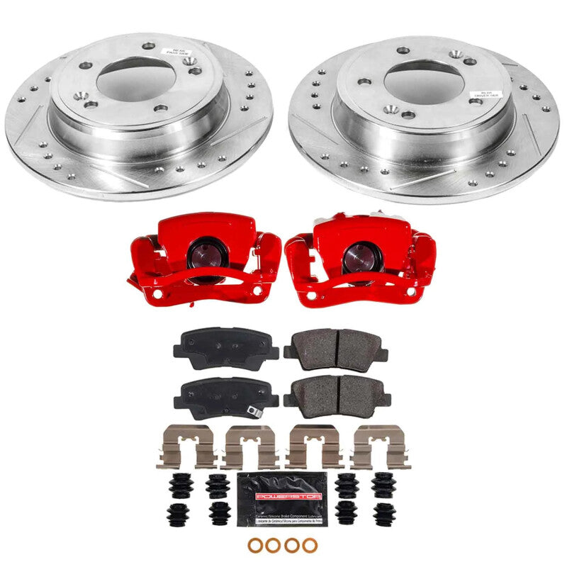PowerStop Power Stop 2016 Hyundai Veloster Rear Z23 Evolution Kit w/Calipers