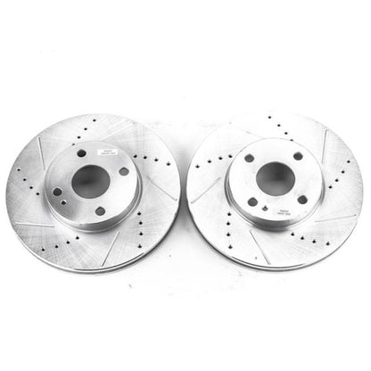 PowerStop Power Stop 2016 Scion iA Front Evolution Drilled & Slotted Rotors - Pair