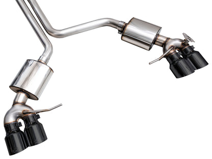 AWE Tuning 19-21 Porsche Macan 3.0T/2.9TT Touring Edition Cat-Back Exhaust w/ Diamond Black Tips