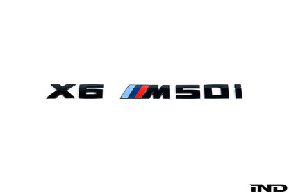 IND G0X X5 / X6 / X7 M50i / M60i Painted Trunk Emblem