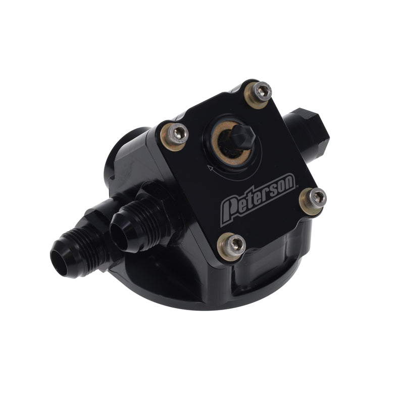 Peterson Fluid Systems Primer Filter Mount -10AN Ford - Right to Left