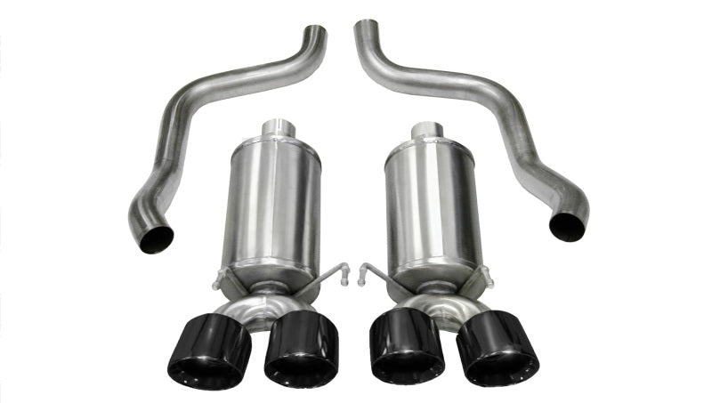 CORSA Performance Corsa 2009-2013 Xtreme Axle-Back Exhaust w/Dual Black 3.5in Tips 09-13 Chevrolet Corvette C6 6.2L V8