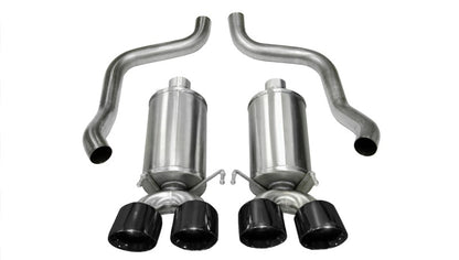 CORSA Performance Corsa 2009-2013 Xtreme Axle-Back Exhaust w/Dual Black 3.5in Tips 09-13 Chevrolet Corvette C6 6.2L V8
