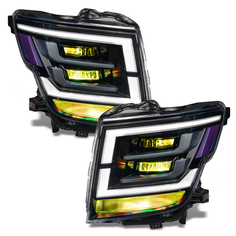 ORACLE Lighting Oracle 21-22 Nissan Titan Demon Eye RGB Headlight Upgrade Kit - ColorSHIFT w/o Controller
