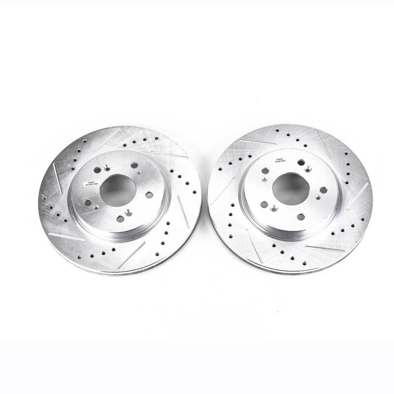 PowerStop Power Stop 07-12 Acura RDX Front Evolution Drilled & Slotted Rotors - Pair
