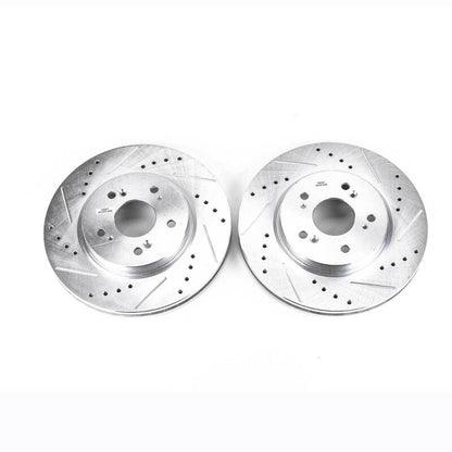 PowerStop Power Stop 07-12 Acura RDX Front Evolution Drilled & Slotted Rotors - Pair