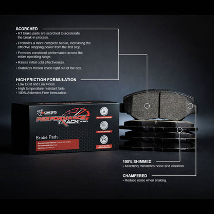 R1 Concepts R1 95-02 Land Rover Range Rover Front Track/Street Brake Pads