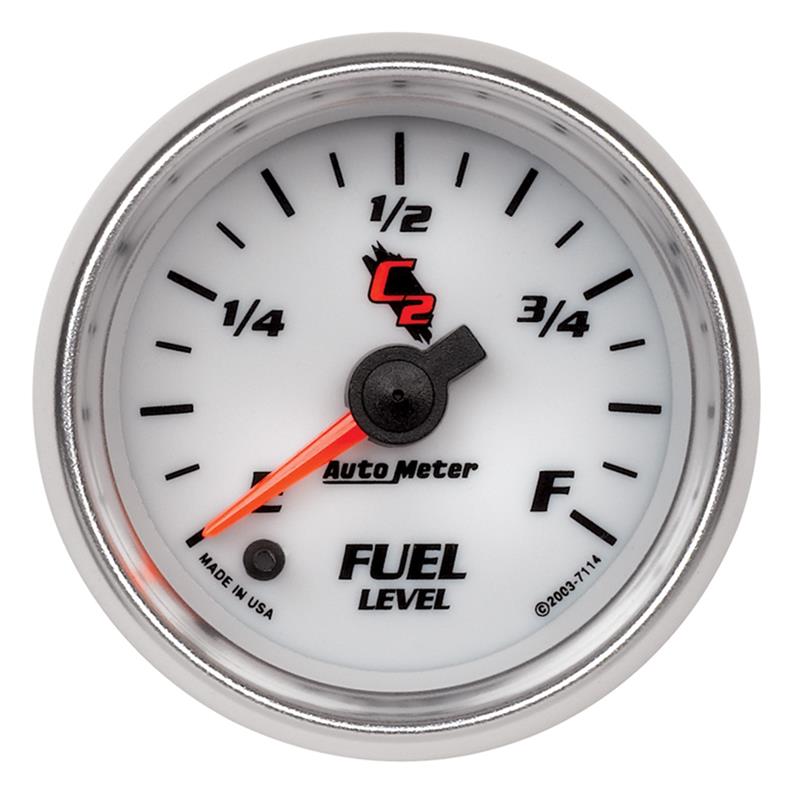 Autometer C2 52mm Electronic Programmable Empty to Full Fuel Level Gauge