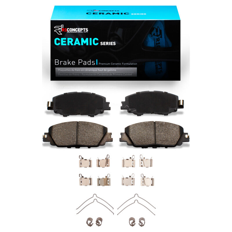 R1 Concepts R1 2019-2025 Toyota Corolla (Mexico) Front R1 Ceramic Pads & Hardware Kit