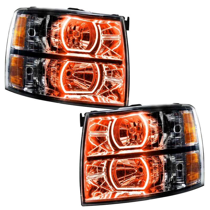 ORACLE Lighting Oracle 07-13 Chevrolet Silverado SMD HL - Black - Square - ColorSHIFT w/ BC1 Controller