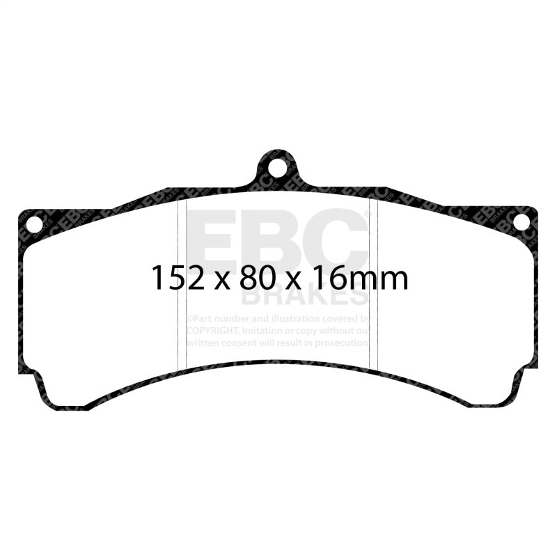 EBC Racing Alcon CAR 11 Caliper SR-21 Sintered Race Brake Pads