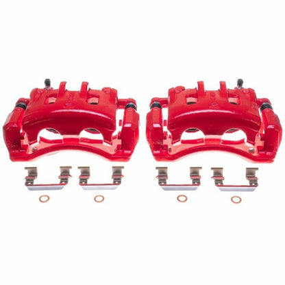 PowerStop Power Stop 07-09 Hyundai Santa Fe Front Red Calipers - Pair