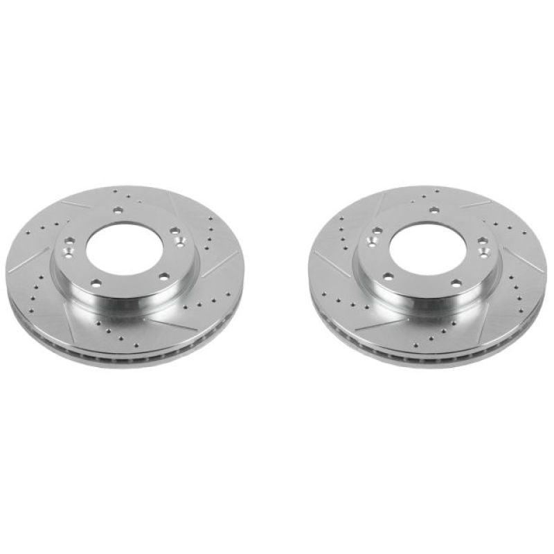 PowerStop Power Stop 07-09 Kia Sorento Front Evolution Drilled & Slotted Rotors - Pair