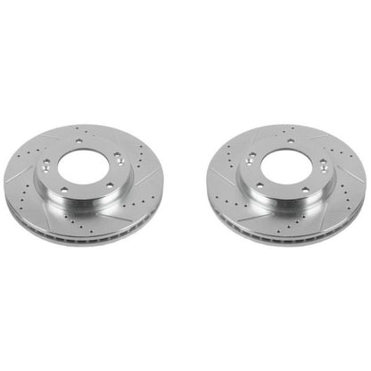 PowerStop Power Stop 07-09 Kia Sorento Front Evolution Drilled & Slotted Rotors - Pair