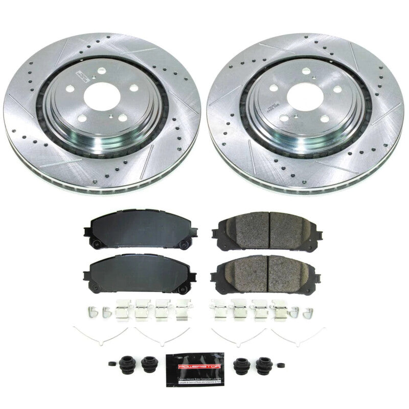 PowerStop Power Stop 20-22 Toyota Highlander Front Z23 Evolution Brake Kit
