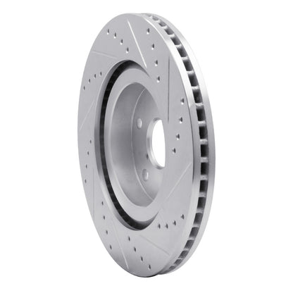 R1 Concepts R1 19-24 Subaru Forester Front Left Drilled & Slotted Silver Brake Rotor