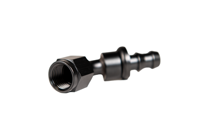 Fleece Performance Universal -6AN 45Deg to Hose Barb - Black