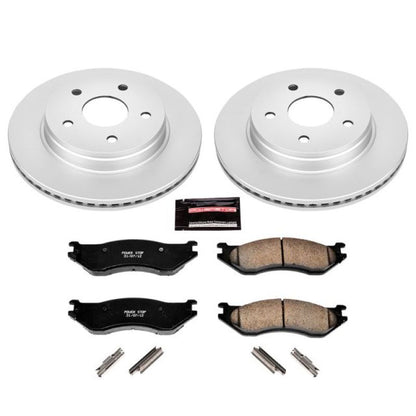 PowerStop Power Stop 04-06 Dodge Durango Front Z17 Evolution Geomet Coated Brake Kit