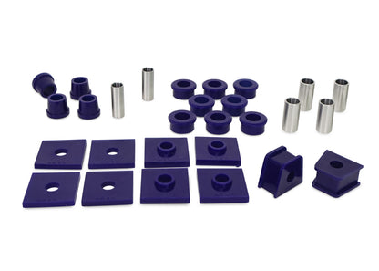 SuperPro 62-74 MG MGB Base Front Axle Bushing Kit MGB/GT/V8 Chrome Bumper Stainless Steel Hardware