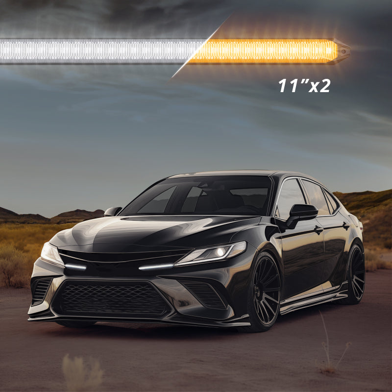 XKGLOW XK Glow 11In Switchback Grill Lights with Start-up Animation & Sequential Turn Signals