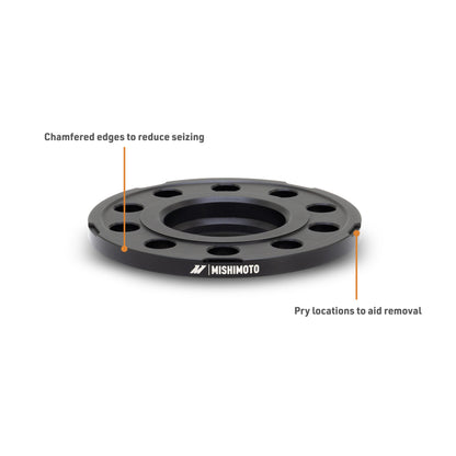 Mishimoto Wheel Spacers - 5x112 - 66.5 - 10 - M14 - Black