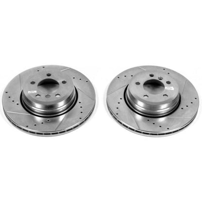 PowerStop Power Stop 06-08 BMW 750i Rear Evolution Drilled & Slotted Rotors - Pair
