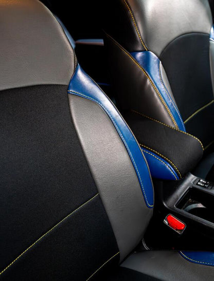 PRP Seats PRP 2013-2017 Subaru Crosstrek Center Console Cover - Black w/ Red Stitch