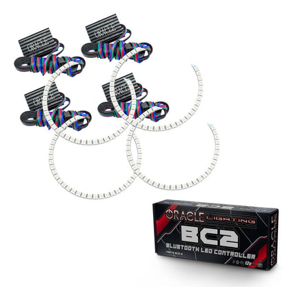 ORACLE Lighting Oracle Dodge Challenger 15-21 Halo Kit - ColorSHIFT w/ BC1 Controller