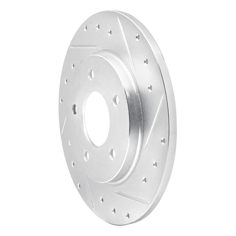 R1 Concepts R1 94-99 Buick Regal Rear Right Drilled & Slotted Silver Brake Rotor