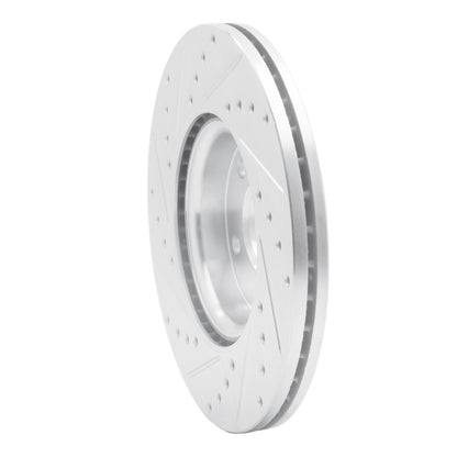 R1 Concepts R1 04-19 Ford Escape Front Right Drilled & Slotted Silver Brake Rotor