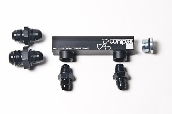 Radium Engineering Bosch Pumps 4 Port Manifold Reuses Check Valves - Universal