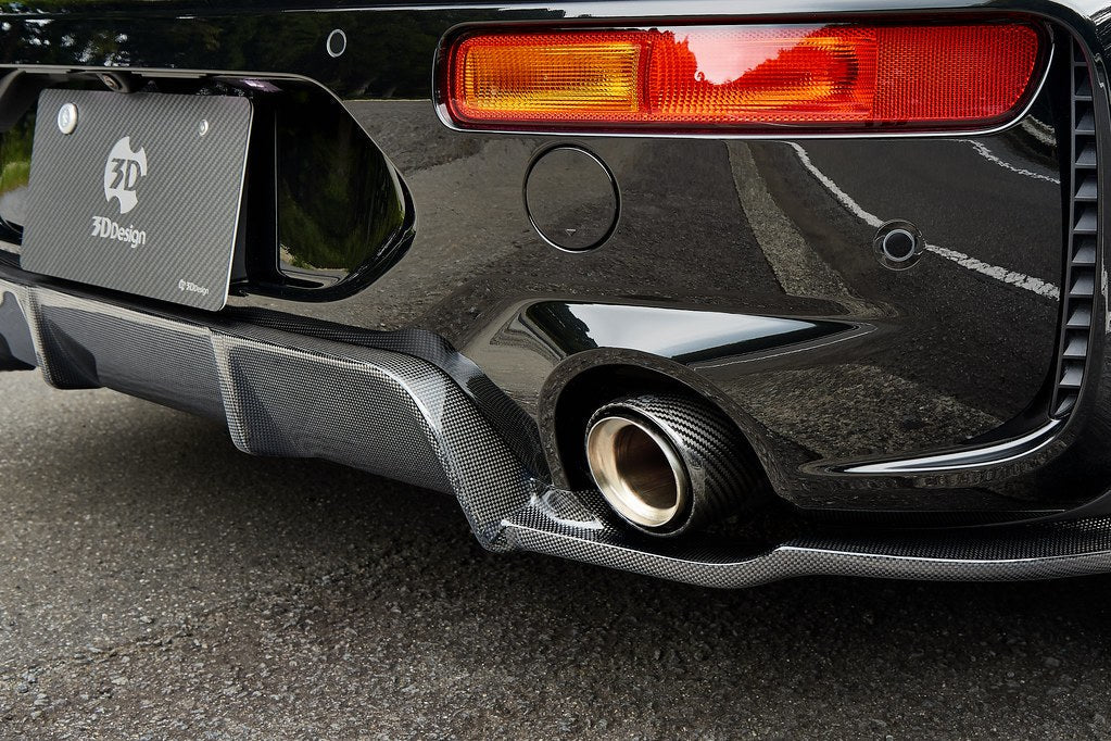 3D Design F54 MINI Cooper Clubman JCW LCI Carbon Rear Diffuser