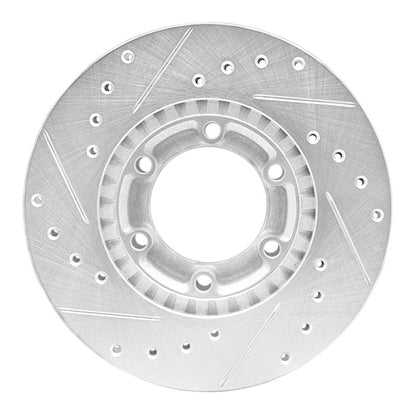R1 Concepts R1 81-87 Dodge Raider Front Right Drilled & Slotted Silver Brake Rotor