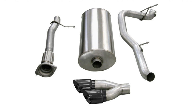 CORSA Performance Corsa 2007-2010 Cadillac Escalade 6.2L V8 3in Cat-Back Single Side w Twin 4in Black Pro-Series Tips